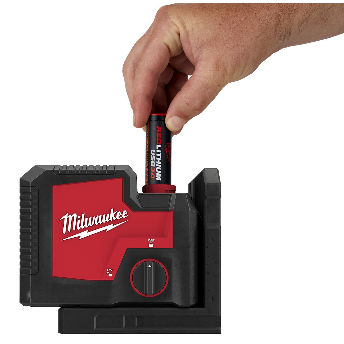 Milwaukee 3510-21 USB Rechargeable Green 3-Point Laser - product view