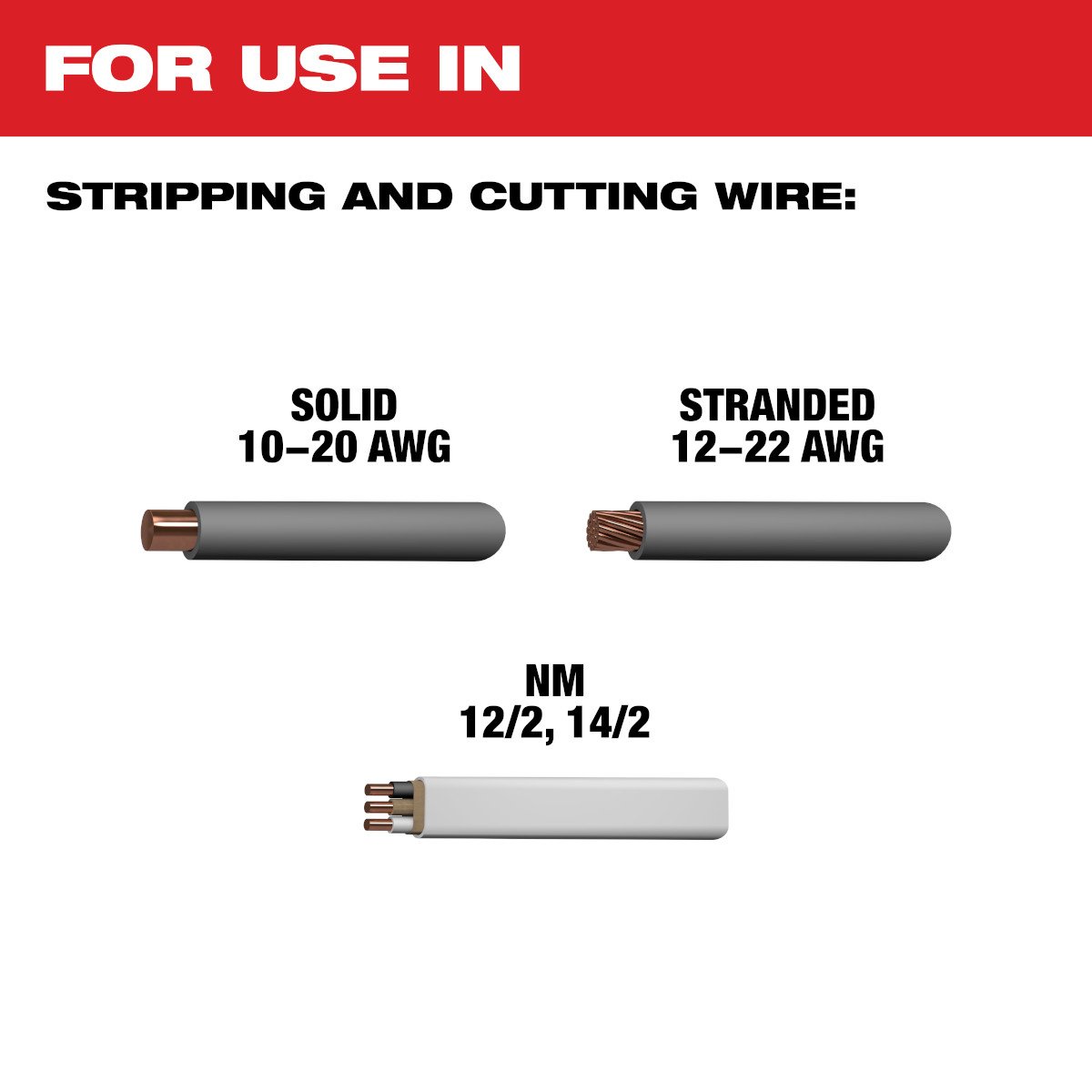 Milwaukee 48-22-3082 Self-Adjusting Wire Stripper & Cutter - feature callout