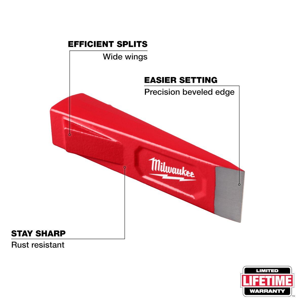 Milwaukee 48-22-9065 5lb Splitting Wedge - feature callout