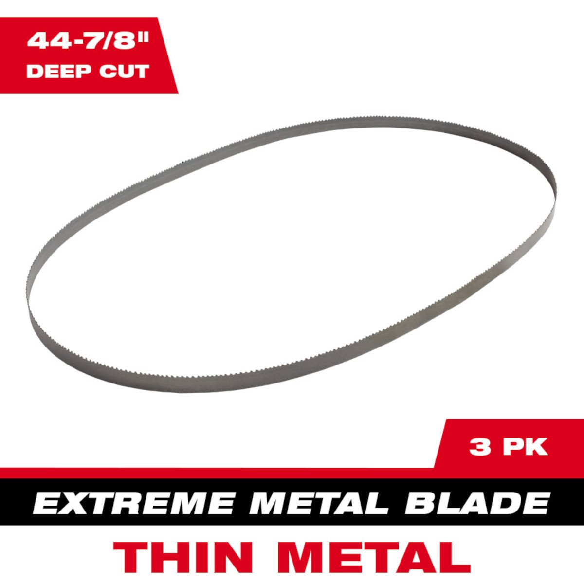 Milwaukee 48-39-0611 Extreme Thin Metal Band Saw Blades 3PK Deep Cut - feature callout