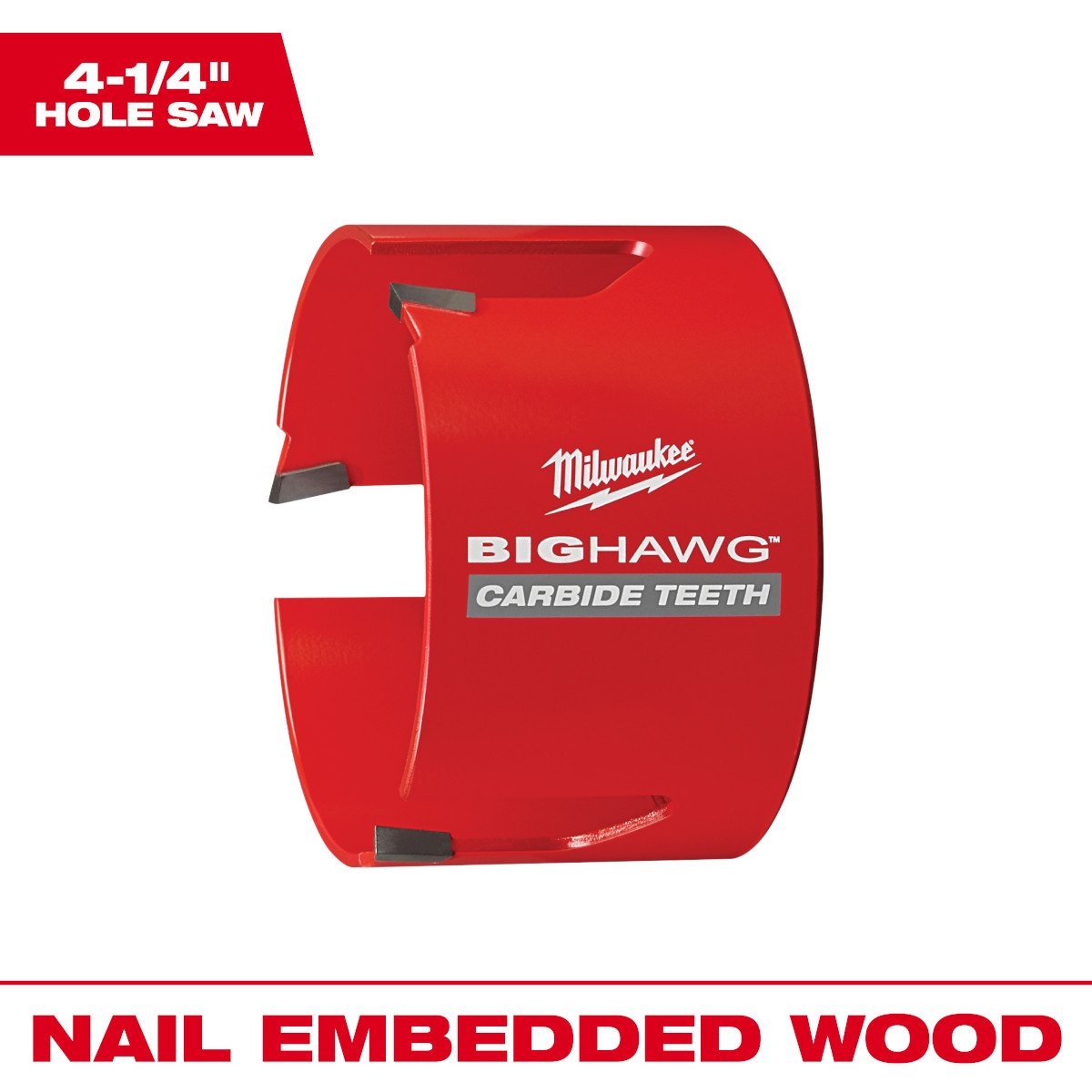 Milwaukee 49-56-9255 4-1/4 in. BIG HAWG™ with Carbide Teeth - feature callout