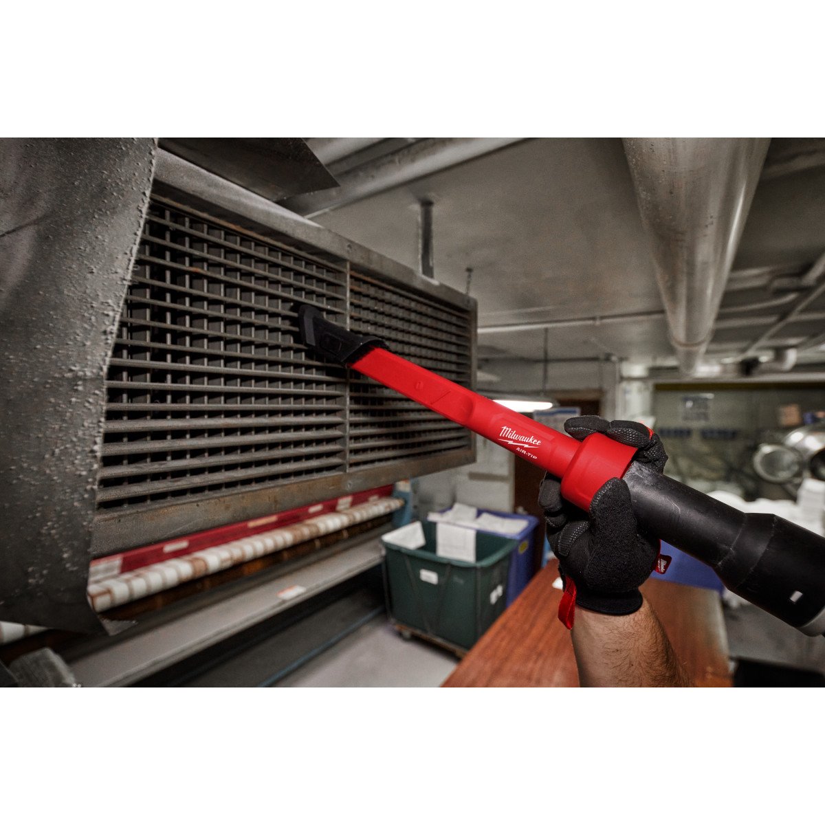 Milwaukee 49-90-2023 AIR-TIP™ 3-in-1 Crevice and Brush Tool - in use
