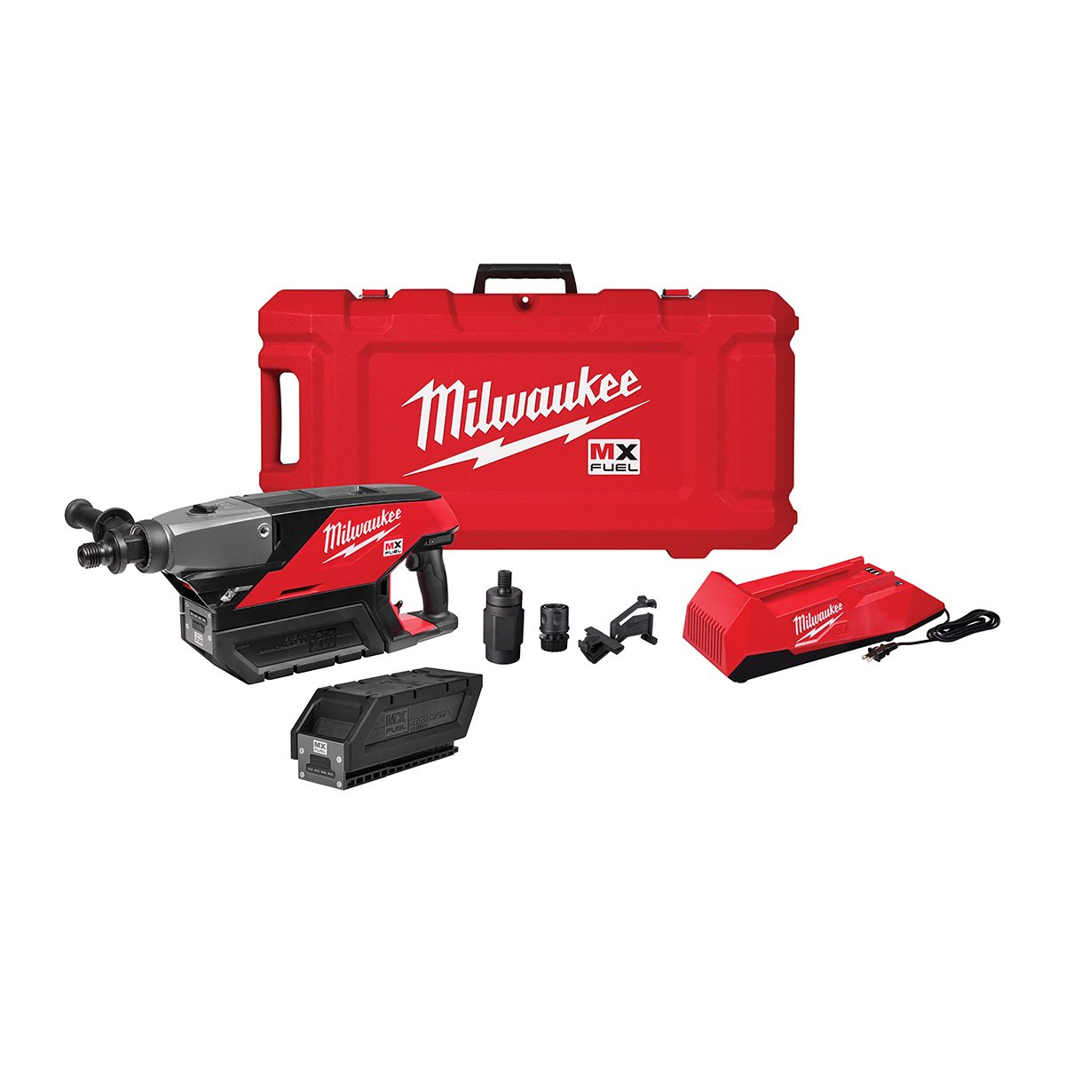 Milwaukee MXF301-2CP MX FUEL™ Handheld Core Drill Kit - kit contents