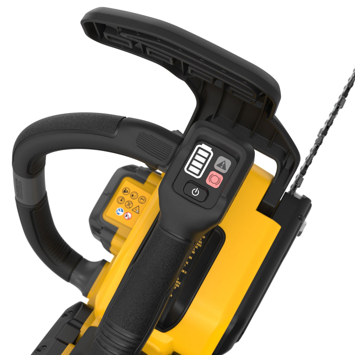 DEWALT DCCS674B-CA Bare Top Handle 60V 14In - detail close-up