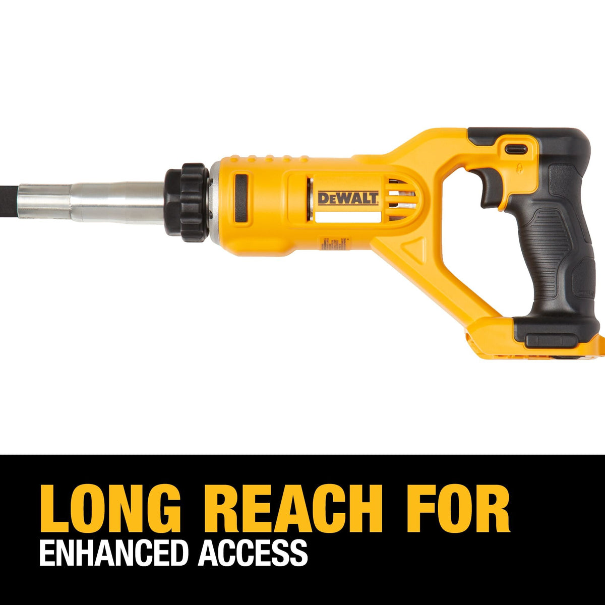 DEWALT DCE531B 20V MAX* Pencil Vibrator, Tool Only - feature callout