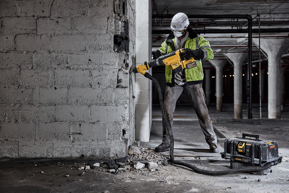 DEWALT DCH892X1 Flexvolt - DCH892X1 - 60V MAX* 22 lb Cordless SDS MAX Chipping Hammer Kit - in use