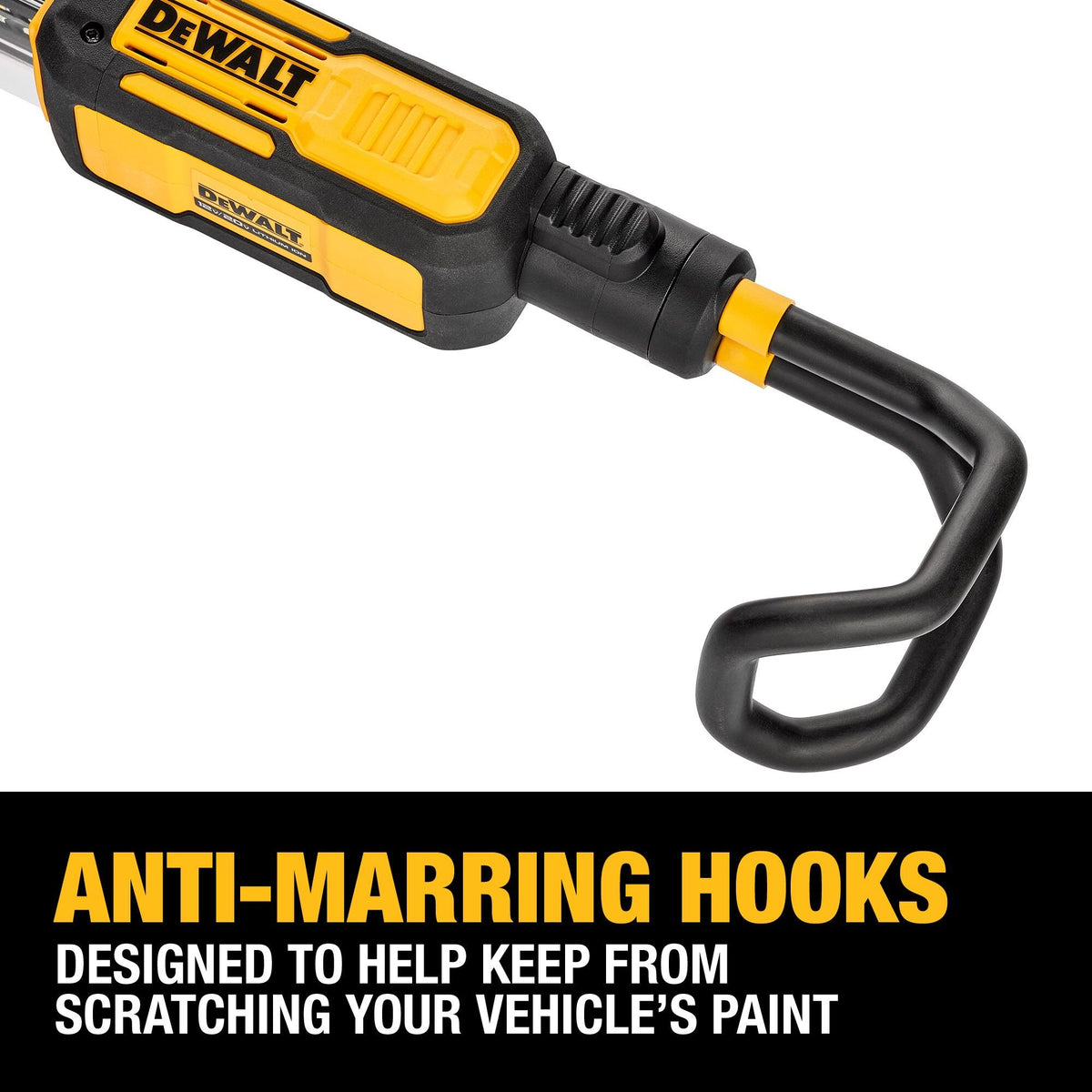 DEWALT DCL045B 20-Volt MAX and 12-Volt MAX Hood Light - feature callout