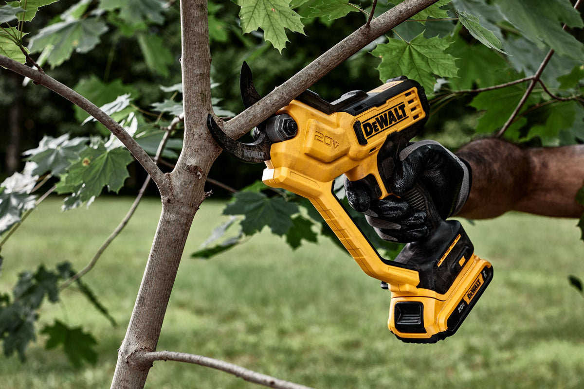 DEWALT DCPR320B 20V Max Pruner (Tool Only) - in use