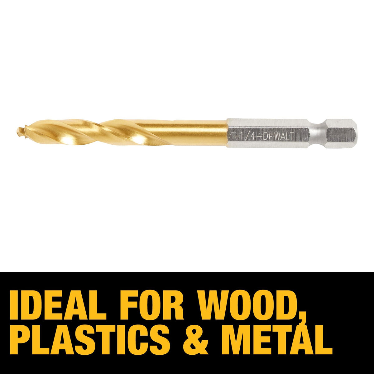 DEWALT DD5155 Impact Ready Titanium Nitride Coated Drill Bit Set, 5Pc - feature callout