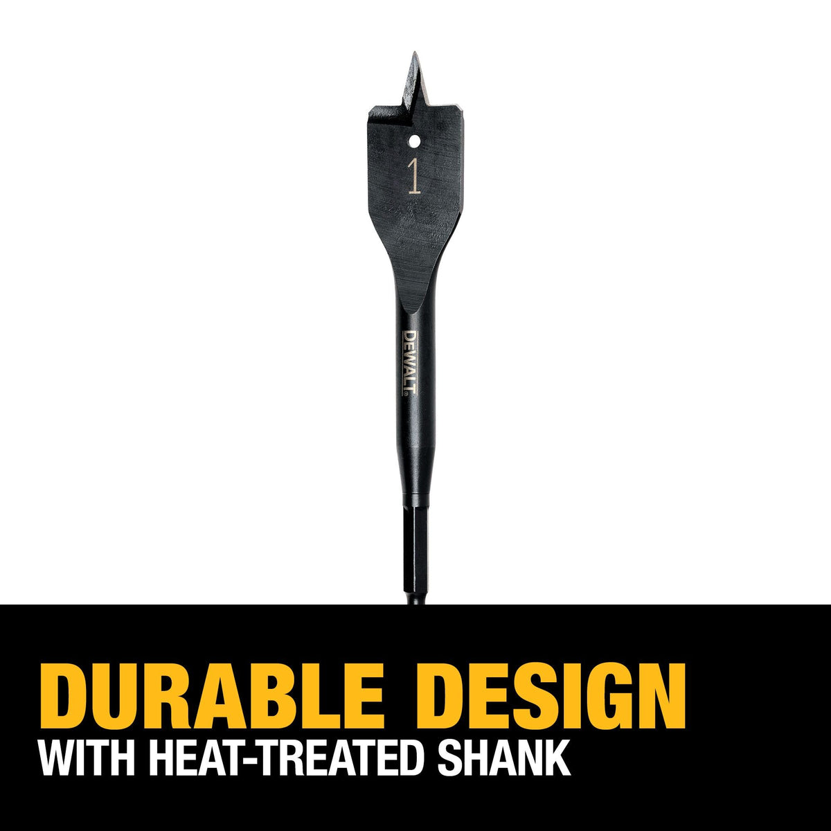 DEWALT DW1582 Drill Bit, Spade, 1 Inch X 6 Inch - feature callout