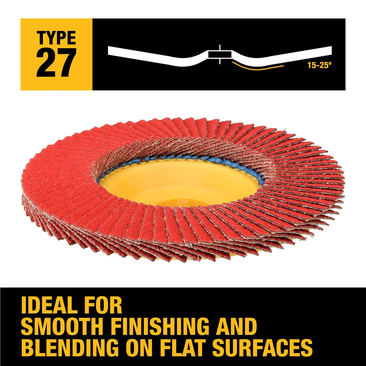 DEWALT DWA8284CTR 5 X 7/8 60G T27 Xp Ceramic Trim Flap - feature callout