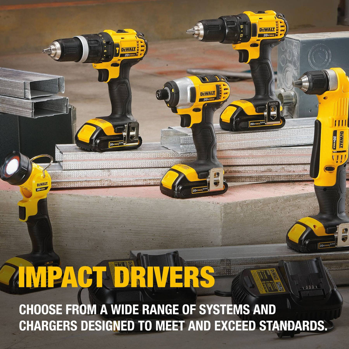 DEWALT DWARA120 RIGHT ANGLE ATTACHMT - IMPACT REDY - feature callout