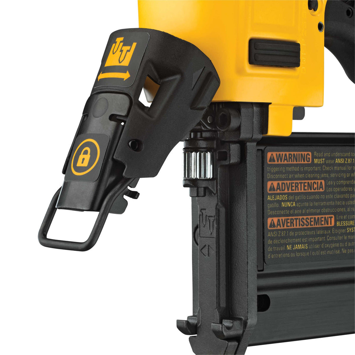 DEWALT DWFP2350K 23 Guage 2" Pinnailer Kit - detail close-up