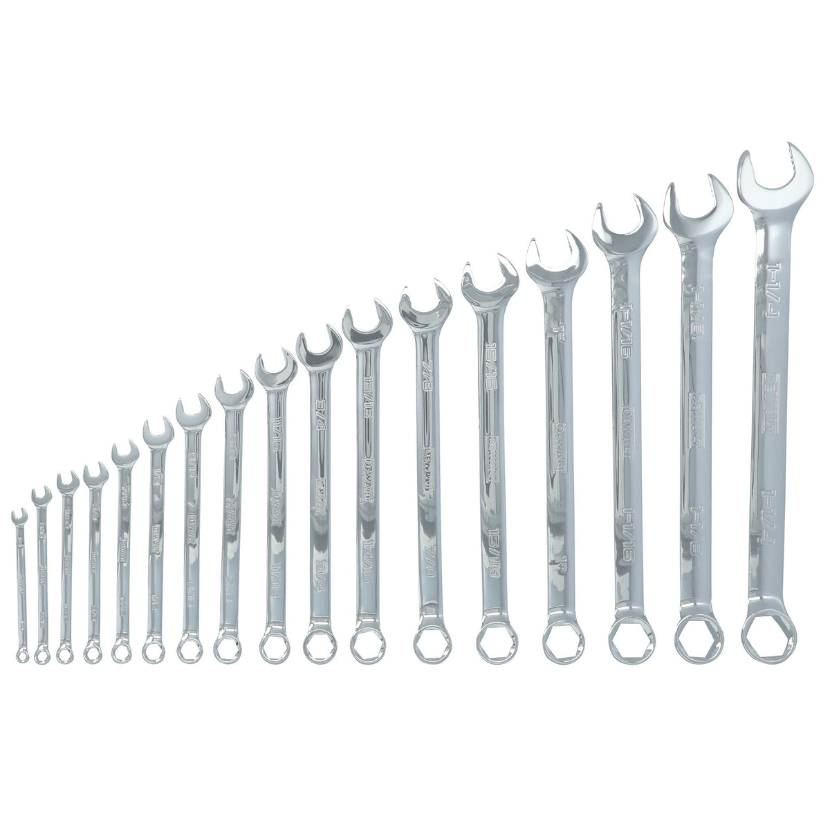 DEWALT DWMT45428 TOUGHSERIES 17-Piece SAE 6-Point Combination Wrench Set - product view