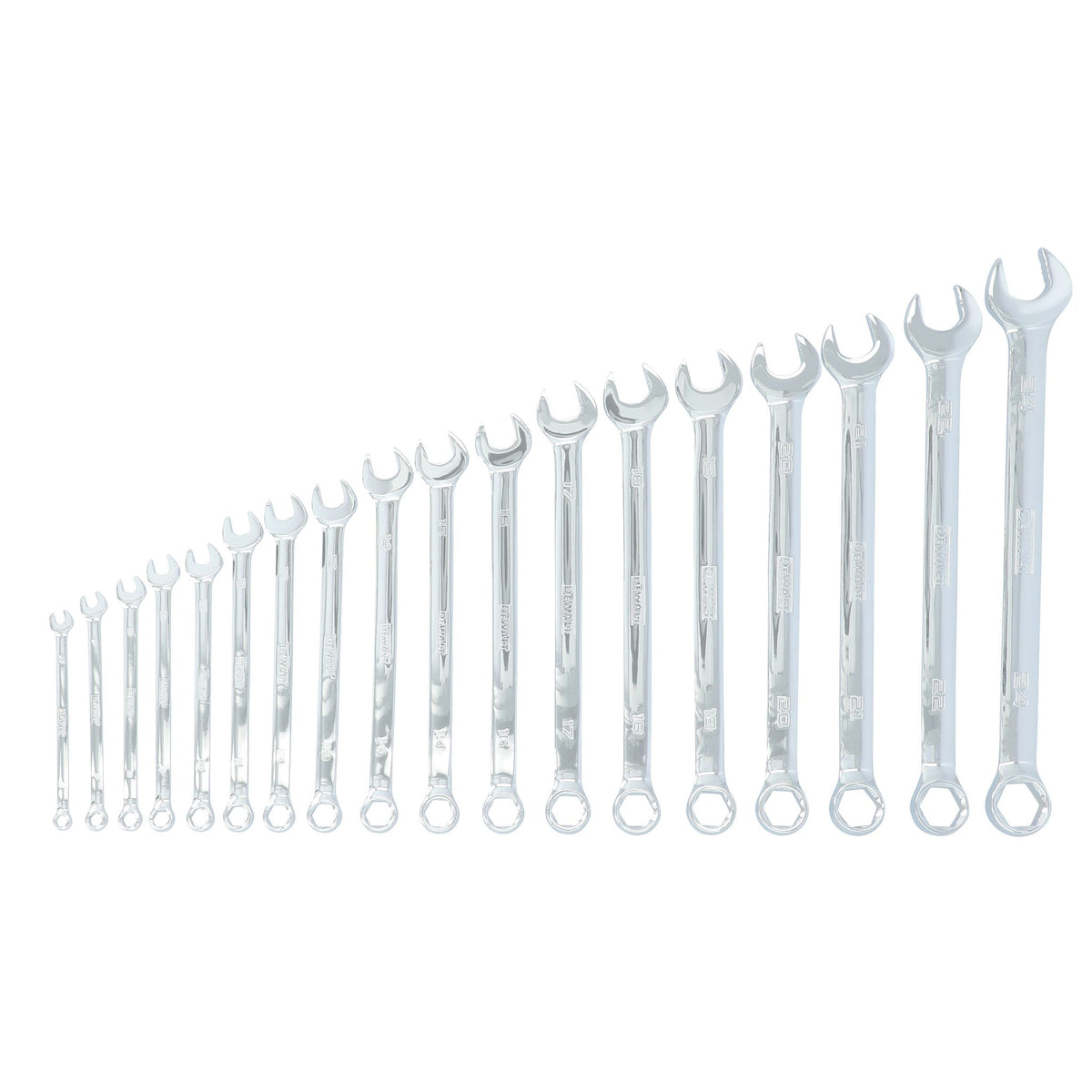 DEWALT DWMT45429 TOUGHSERIES 18-Piece Metric 6-Point Combination Wrench Set - product view