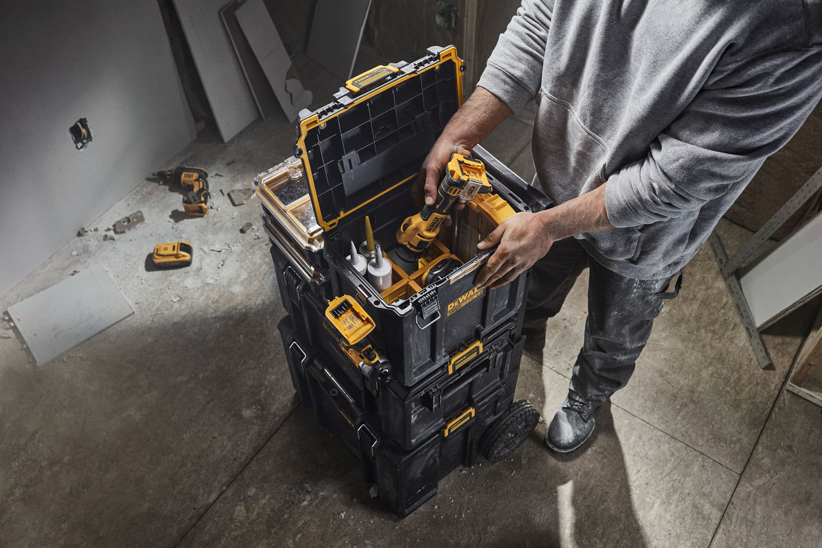 DEWALT DWST08035 TOUGHSYSTEM 2.0 Deep Half Box - in use