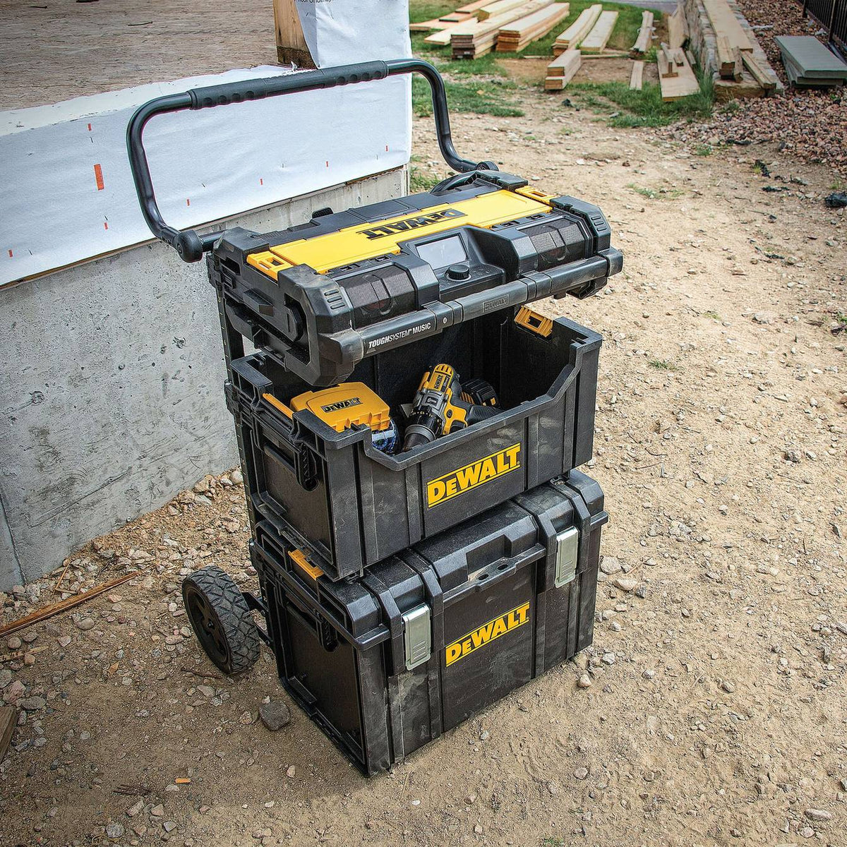DEWALT DWST08205 Tool Organizer, Tough System - in use