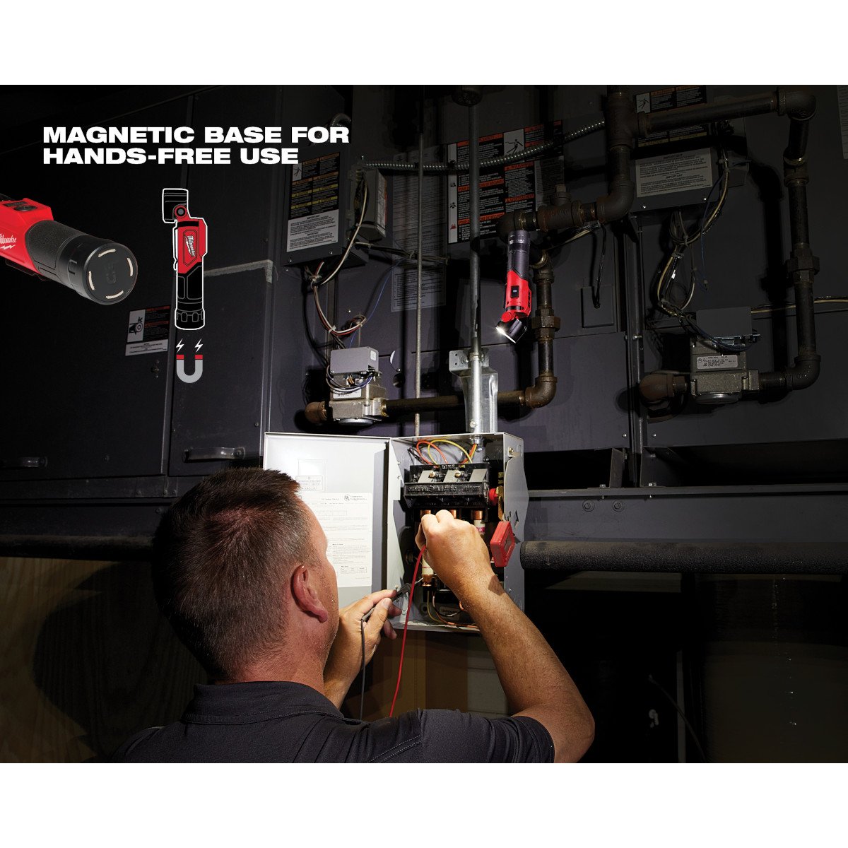 Milwaukee 2113-21 REDLITHIUM™ USB Pivoting Flashlight - feature callout