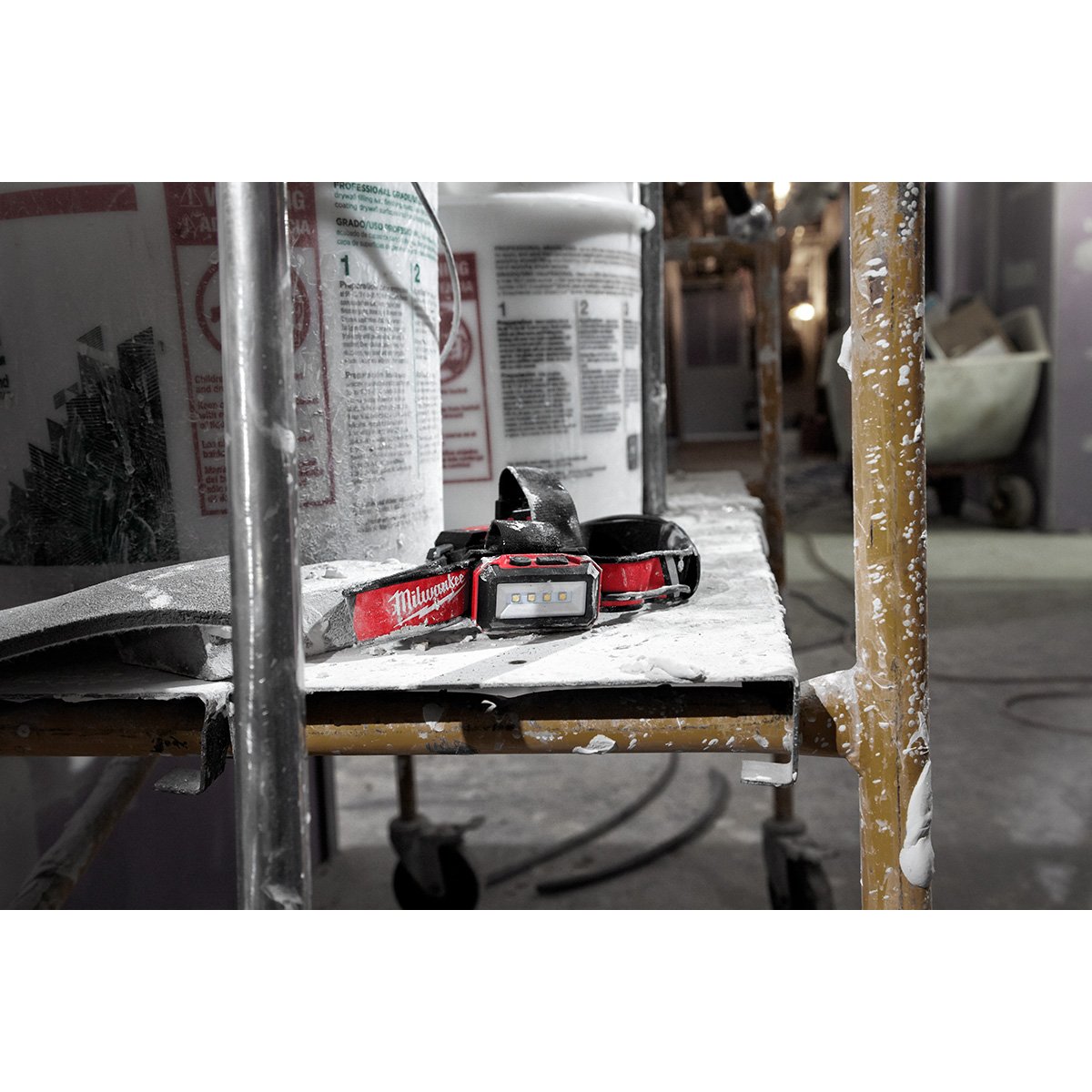 Milwaukee 2115-21 REDLITHIUM™ USB Low-Profile Headlamp - in use