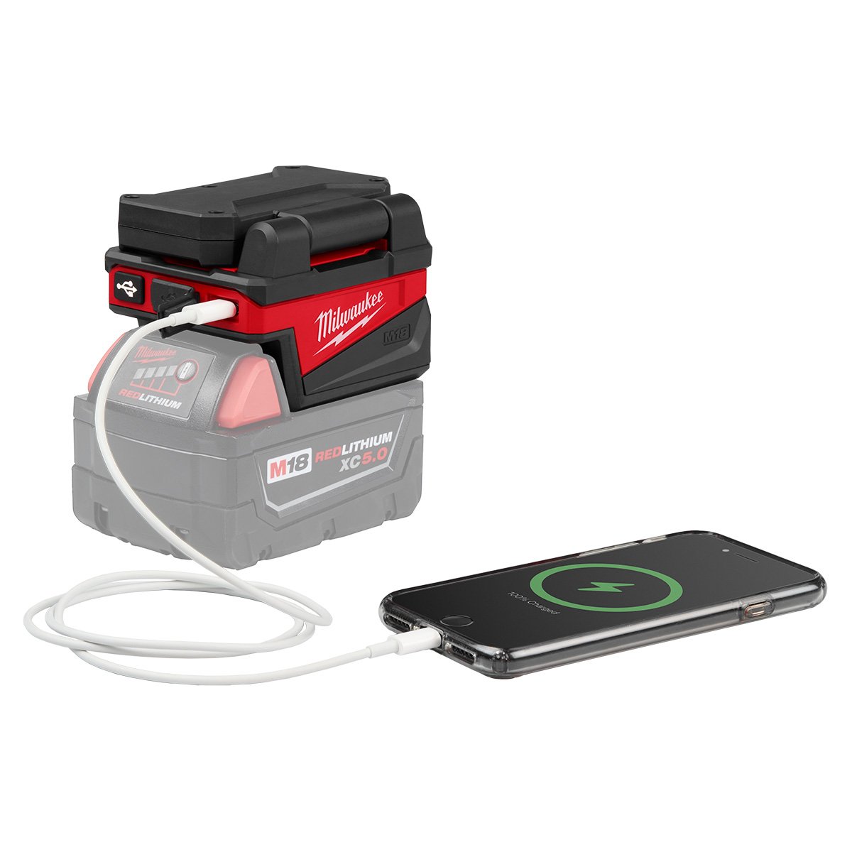Milwaukee 2359-20 M18™ ROVER™ Compact Folding Flood Light w/ USB Charging - product view