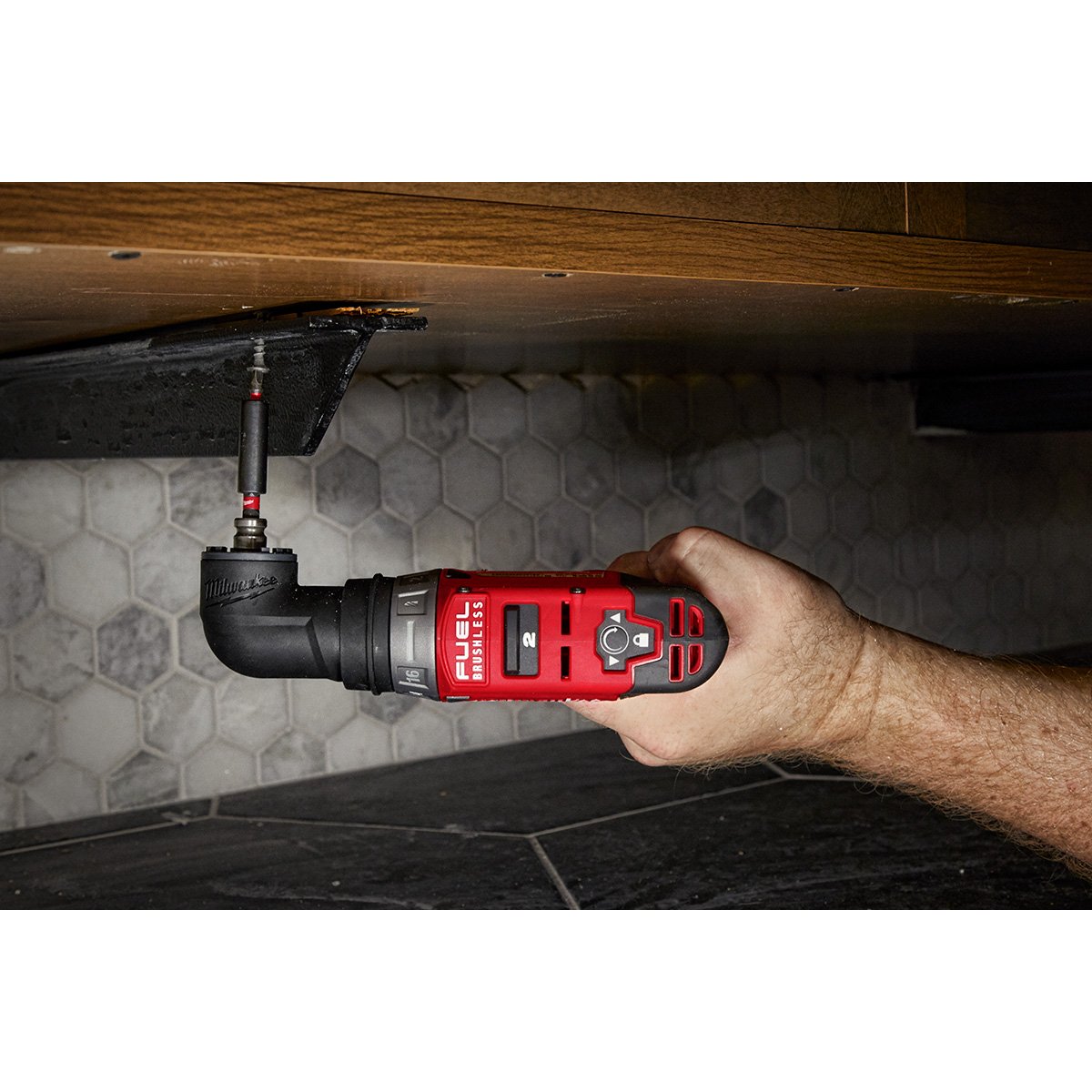 Milwaukee 2505-22 M12 FUEL™ Installation Drill/Driver Kit - in use