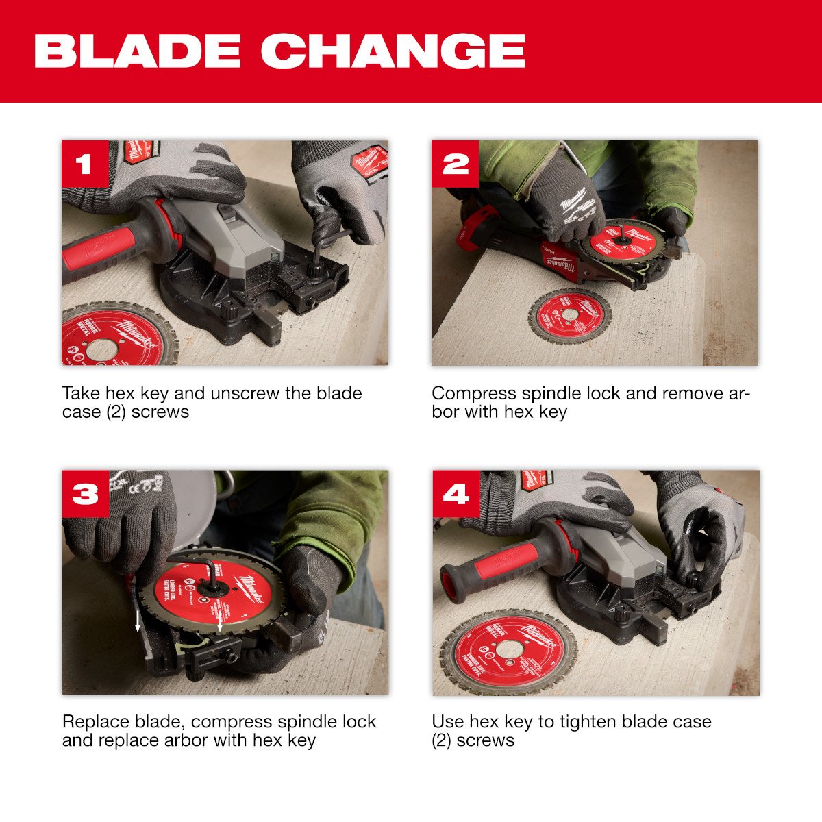Milwaukee 3675-20 M18 FUEL™ #10 (1-1/4") Rebar Cutter - feature callout