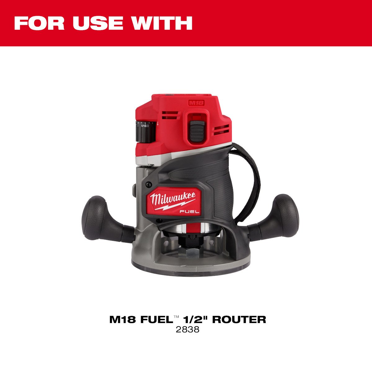 Milwaukee 48-10-2838 1/2" Router Plunge Base - feature callout
