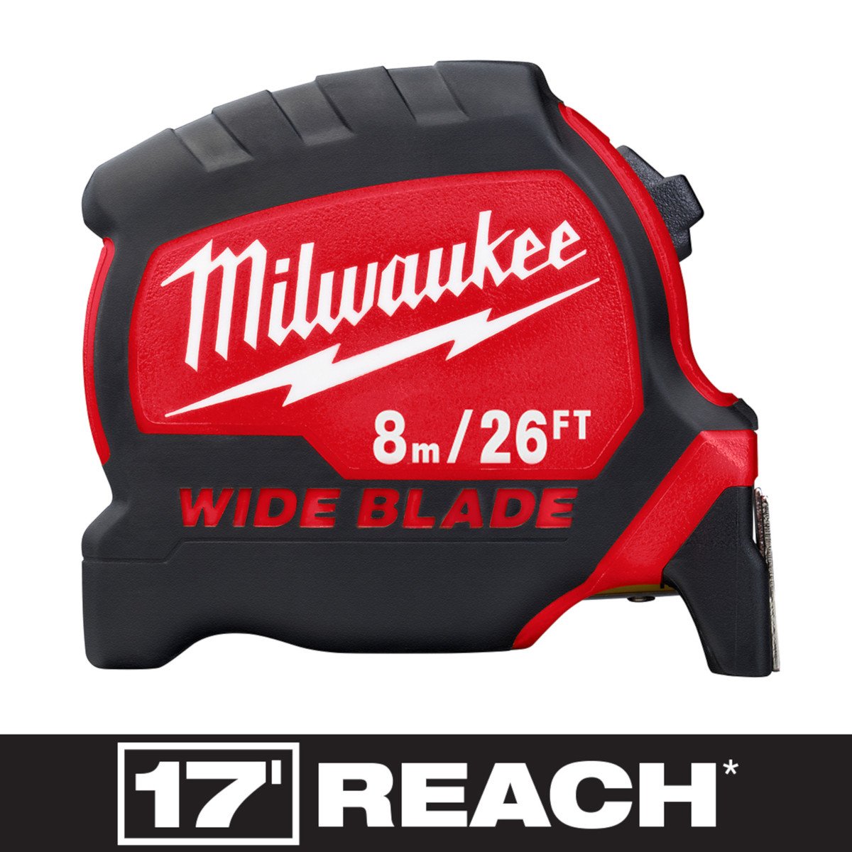 Milwaukee 48-22-0226 8M/26Ft Wide Blade Tape Measure - feature callout