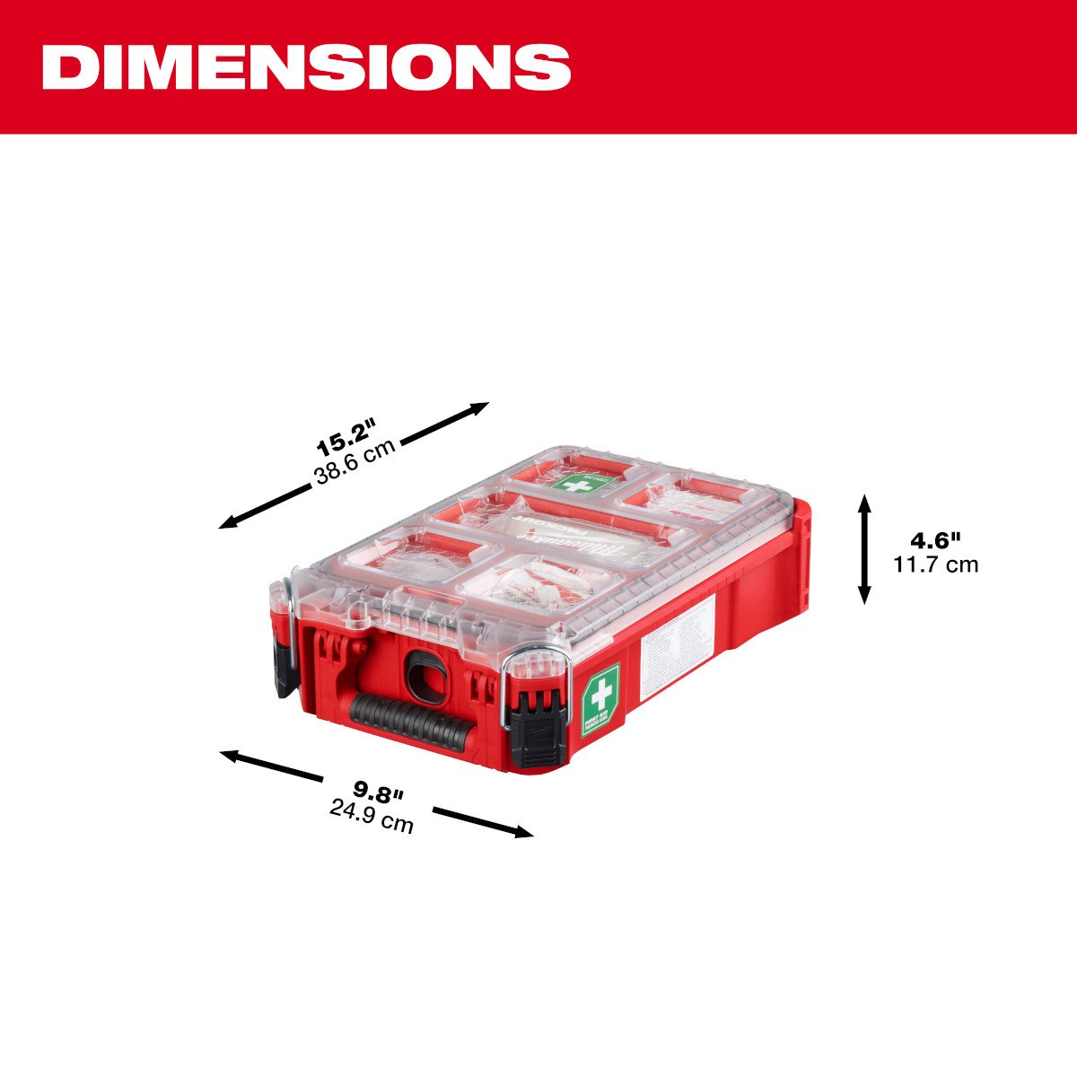 Milwaukee 48-73-8435N PACKOUT™ First Aid Kit TYPE II - feature callout