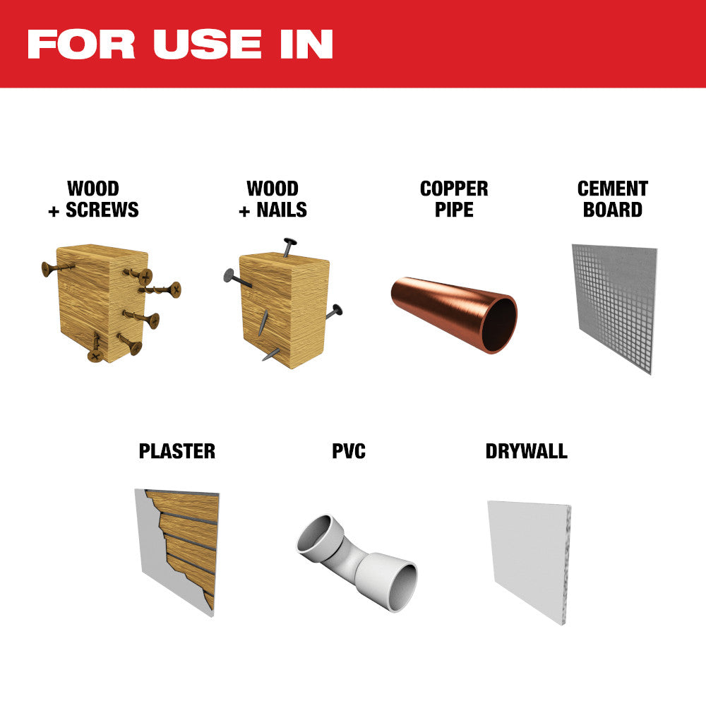 Milwaukee 49-25-1523 - OPEN-LOK™ 1-3/8" Hartmetallzähne Multi-Material Multifunktionswerkzeug-Sägeblätter 3er-Pack