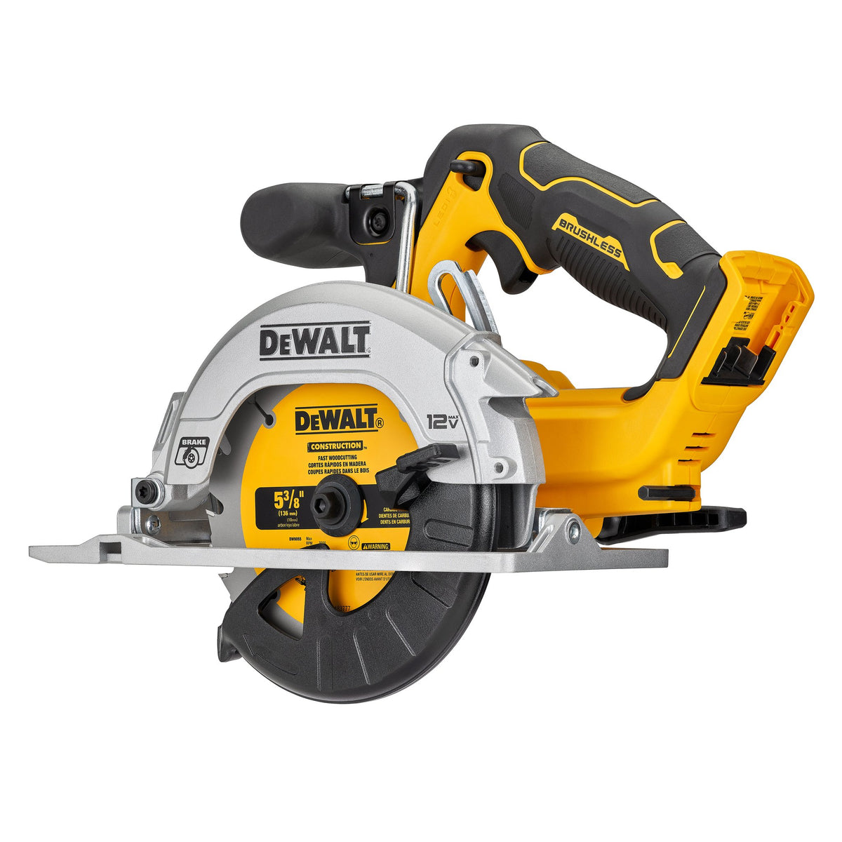 DEWALT DCS512B XTREME™ 12V MAX* 5-3/8 IN. BRUSHLESS CORDLESS CIRCULAR SAW (TOOL ONLY) - product view