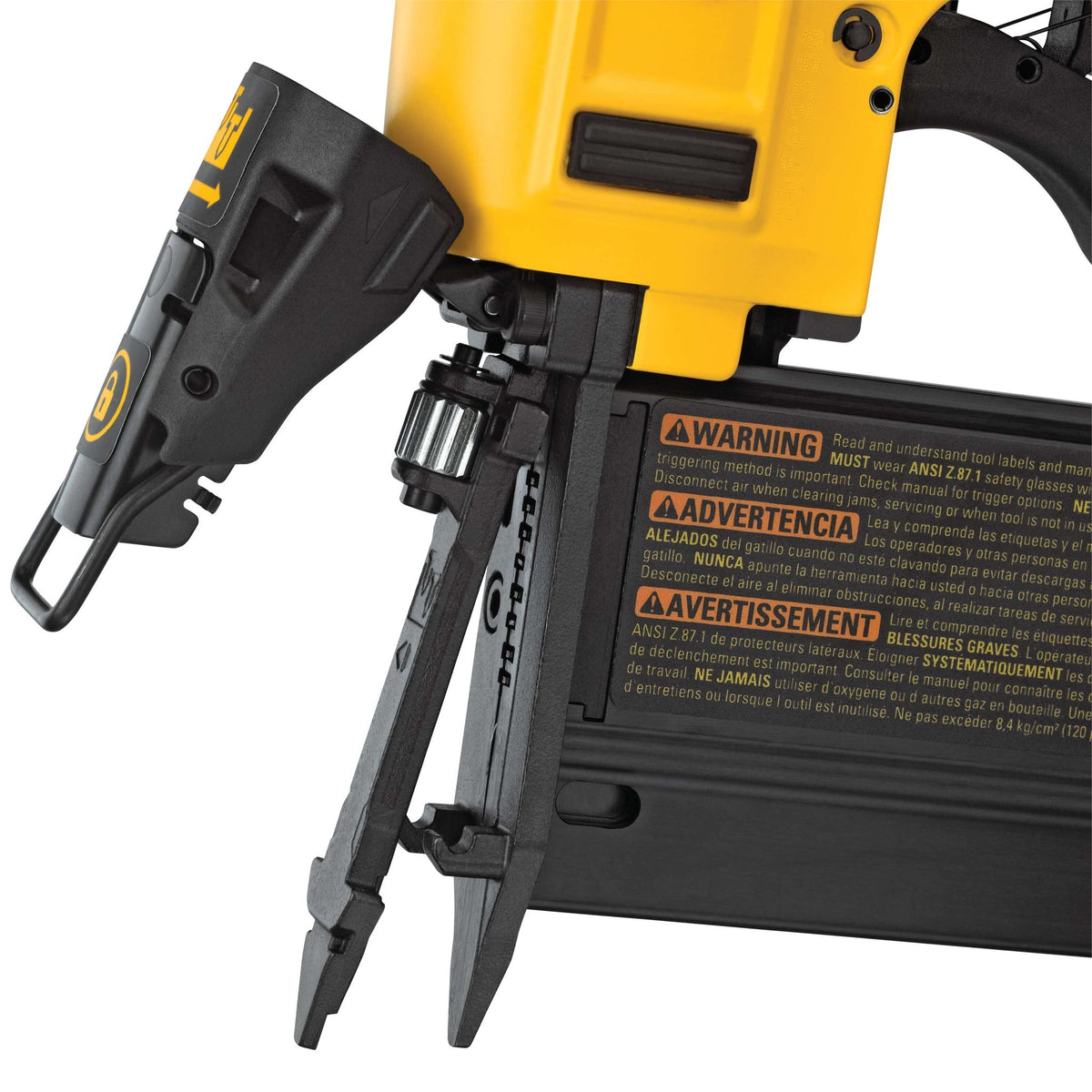 DEWALT DWFP2350K 23 Guage 2" Pinnailer Kit - detail close-up