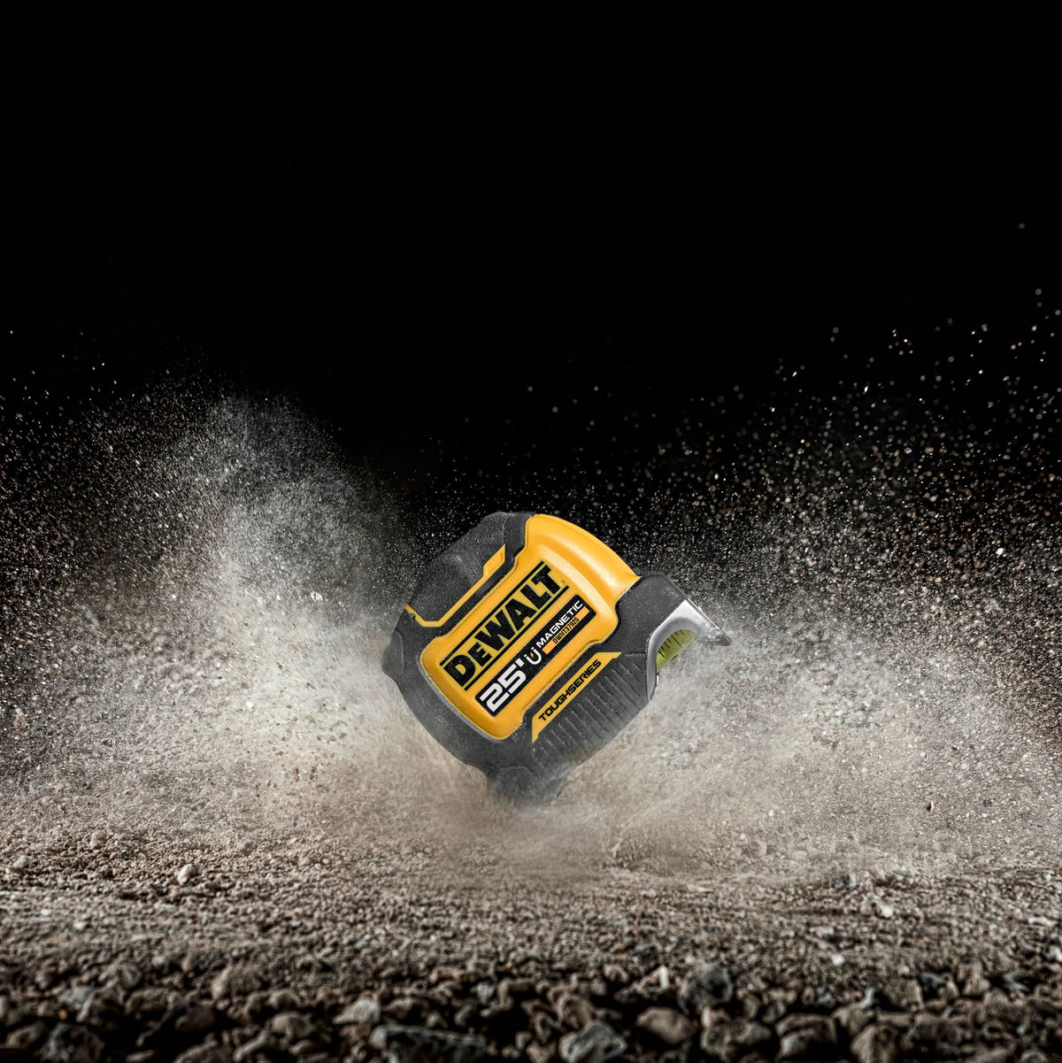 DEWALT DWHT36925S Toughseries 25 Ft. Tape Measure - in use