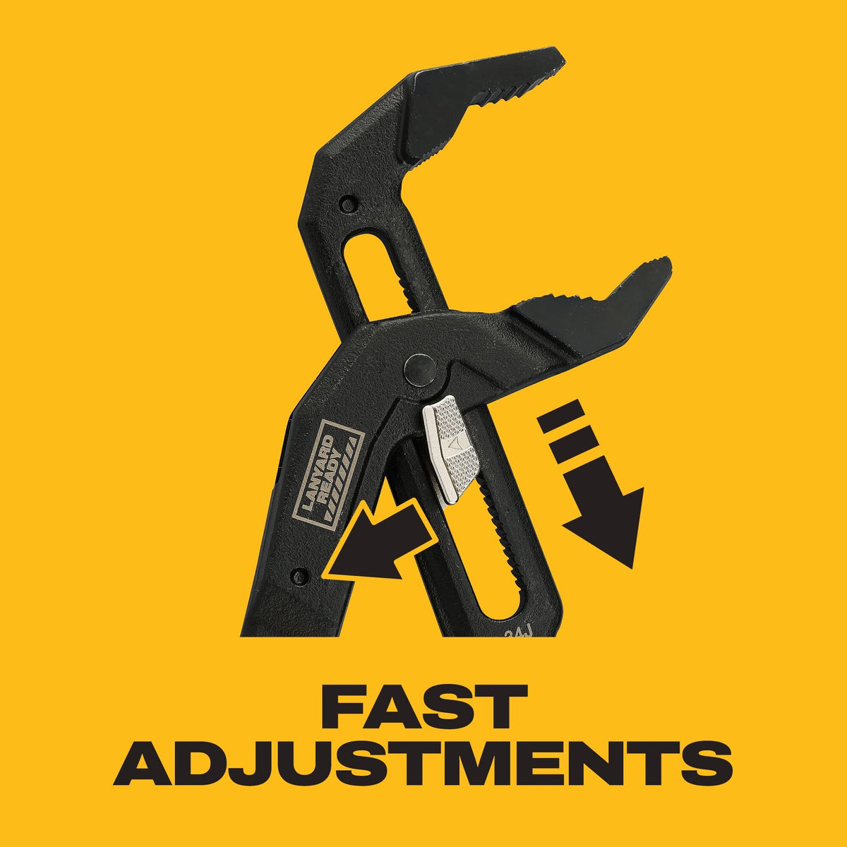 DEWALT DWHT82823 12 in. Slidelock V-Jaw Pliers - feature callout