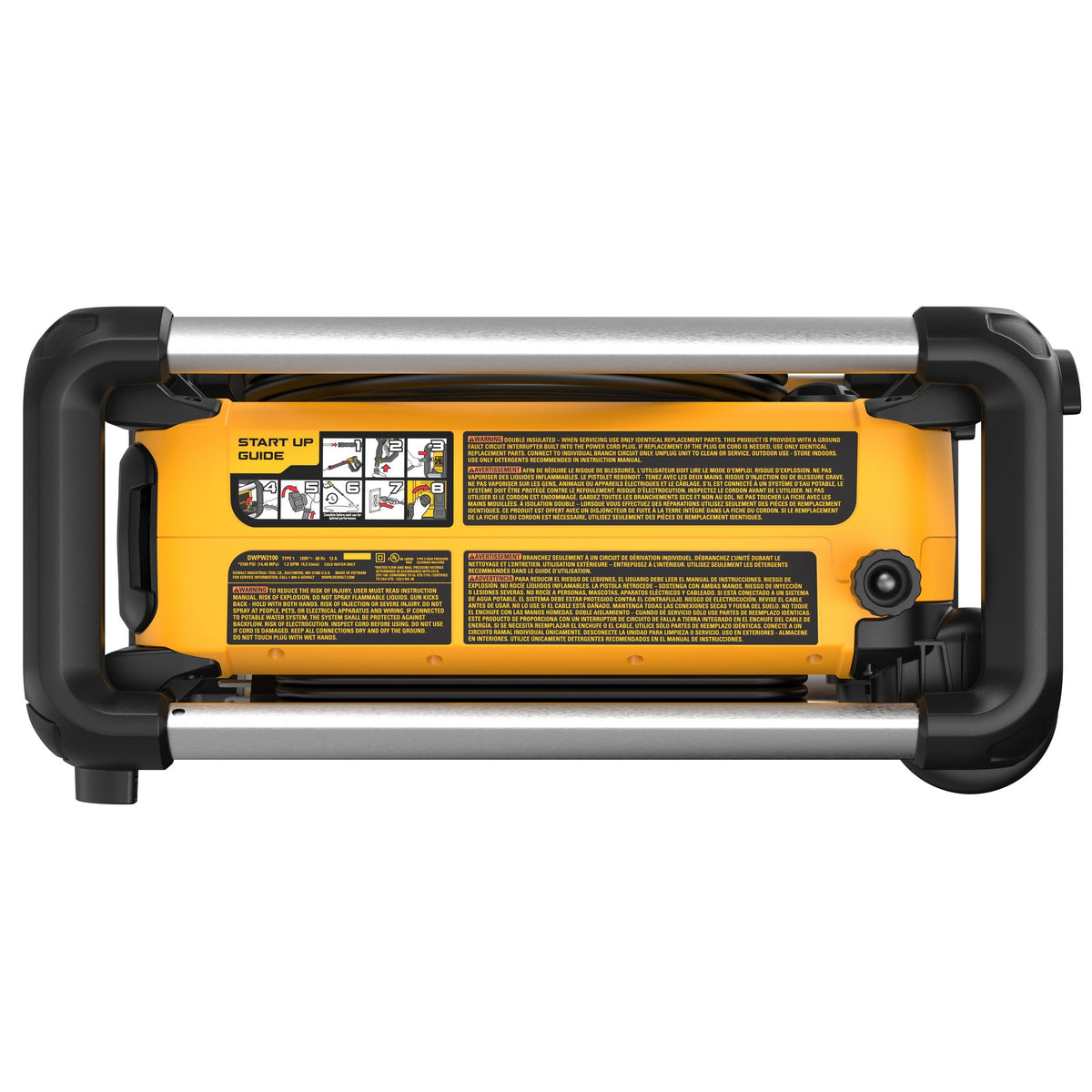 DEWALT DWPW2100 2,100 MAX psi* 1.2 gpm* 13 Amp Electric Jobsite Cold Water Pressure Washer - product view