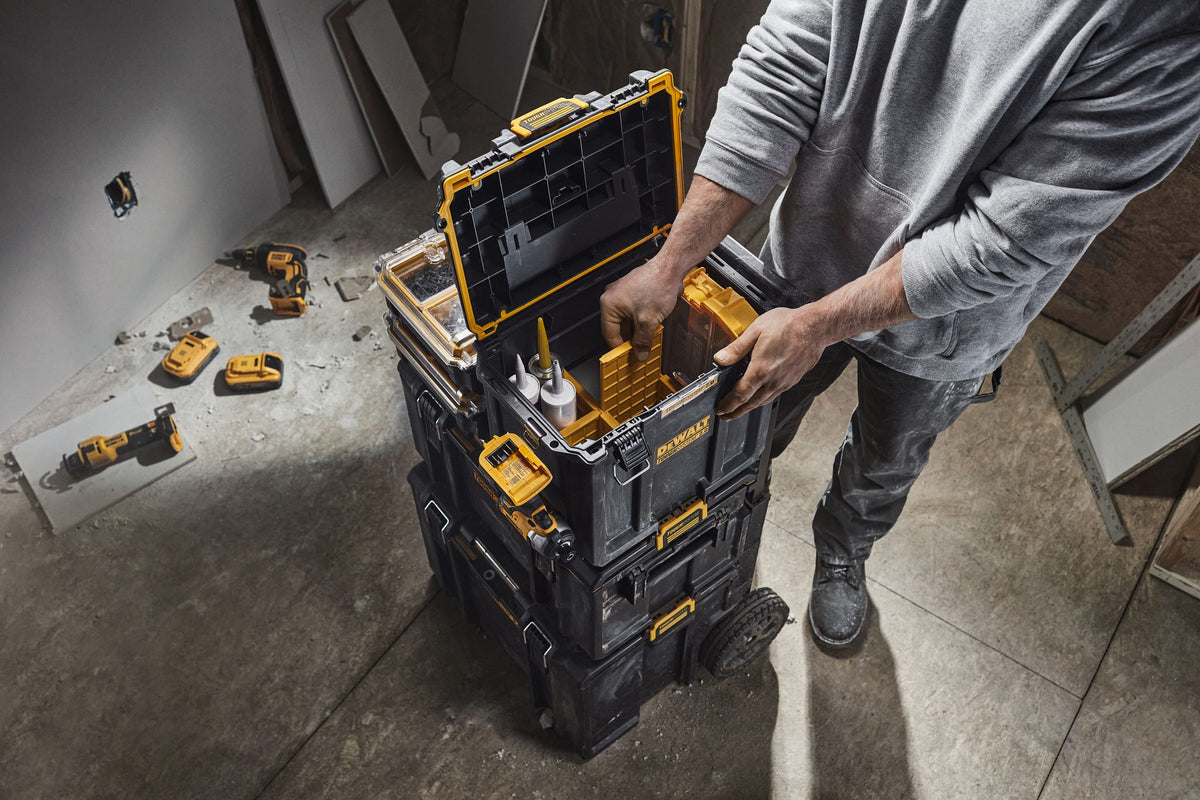 DEWALT DWST08035 TOUGHSYSTEM 2.0 Deep Half Box - in use