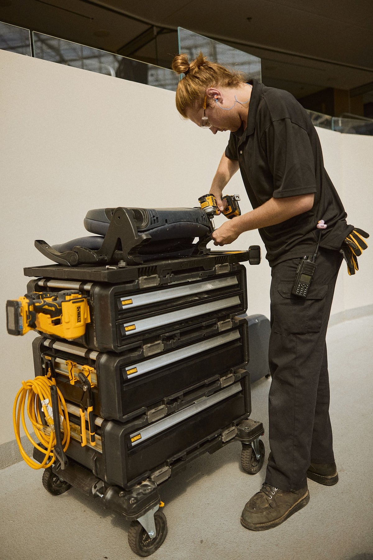 DEWALT DWST08510 DXL- Deep Drawer unit - in use