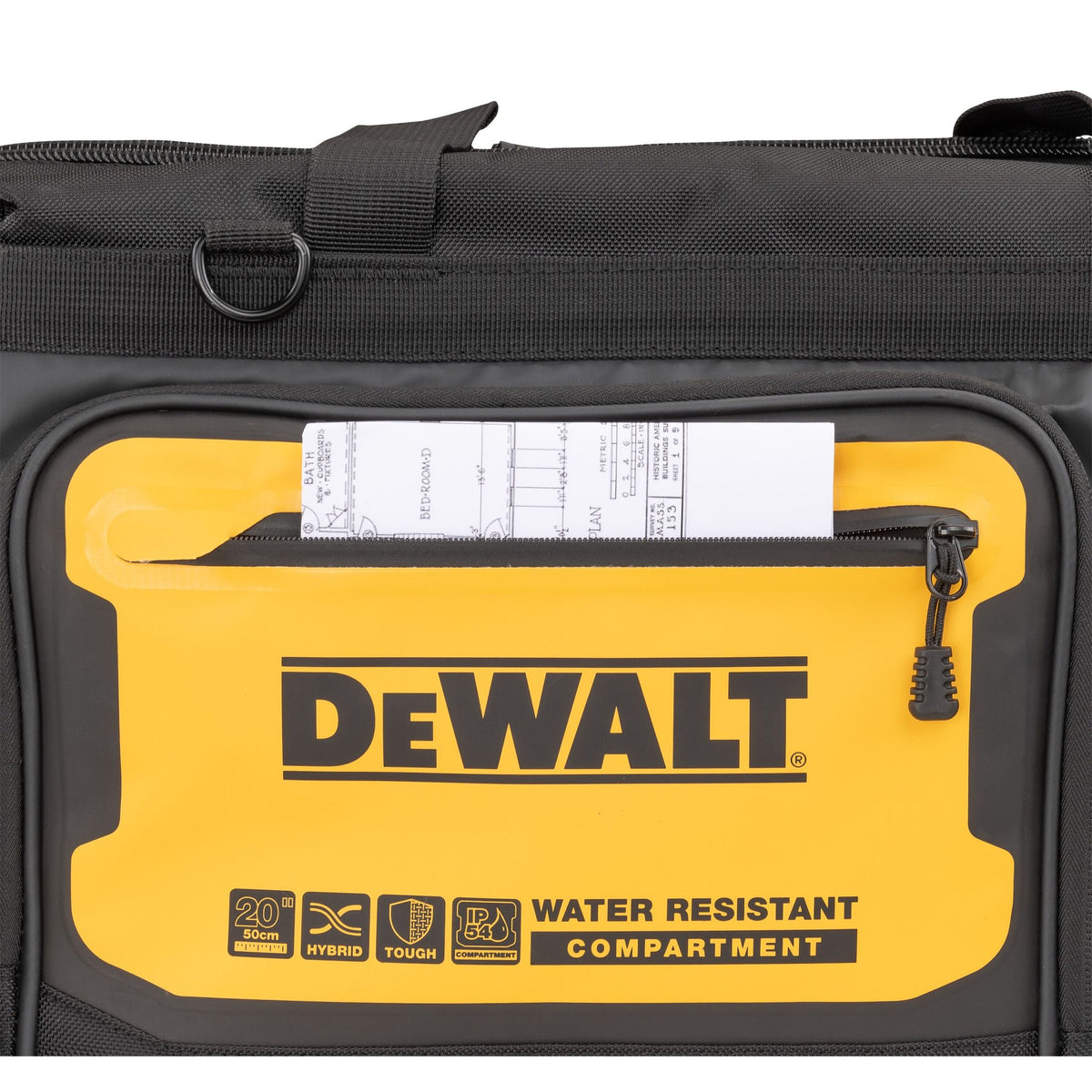 DEWALT DWST560104 20” PRO Open Mouth Tool Bag - detail close-up