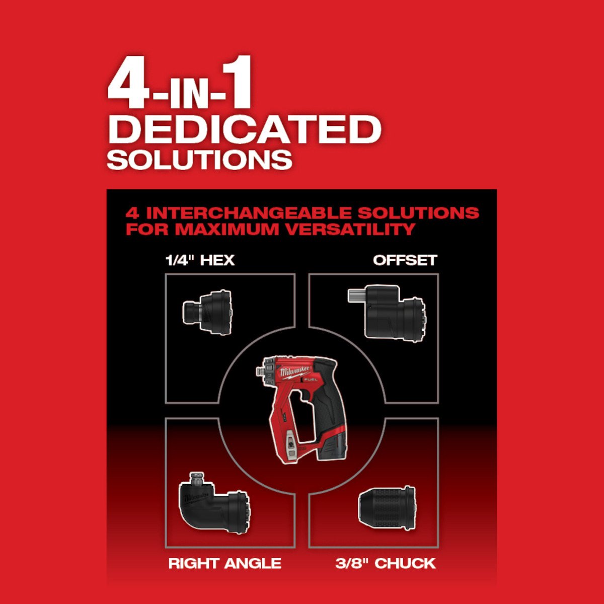 Milwaukee 2505-22 M12 FUEL™ Installation Drill/Driver Kit - feature callout