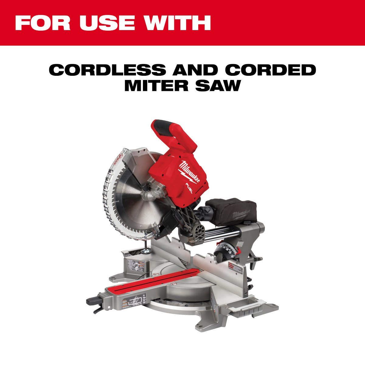 Milwaukee 2739-20 M18 FUEL™ 12 in. Dual Bevel Sliding Compound Miter Saw - feature callout