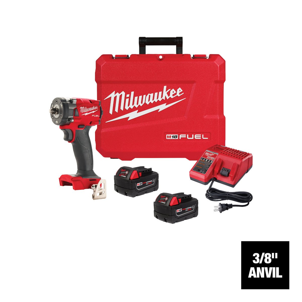 Milwaukee 2854-22R M18 FUEL™ 3/8" Compact Impact Wrench w/ Friction Ring Kit - feature callout