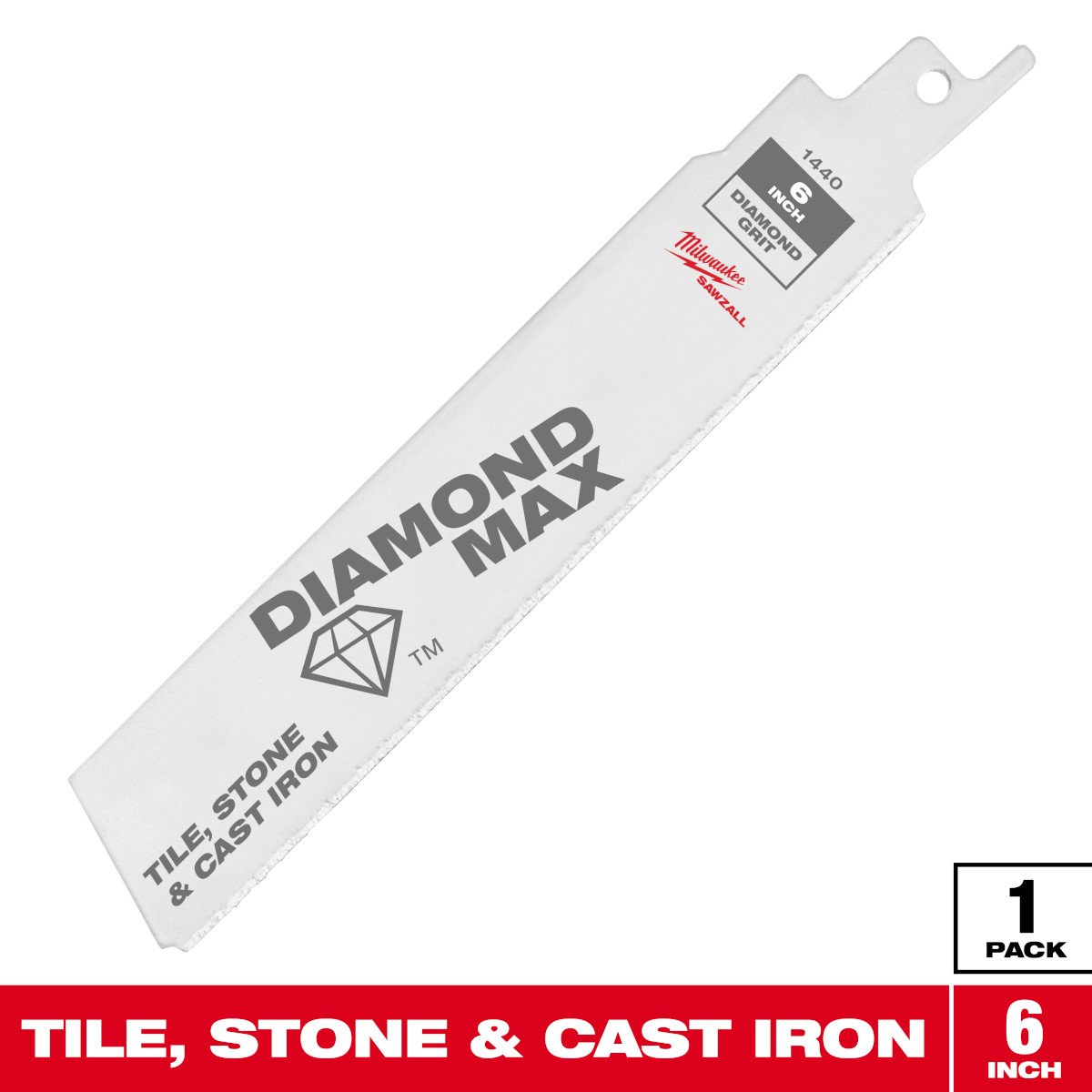 Milwaukee 48-00-1440 SAWZALL™ THE TORCH™ Diamond Grit Blade 6" - feature callout