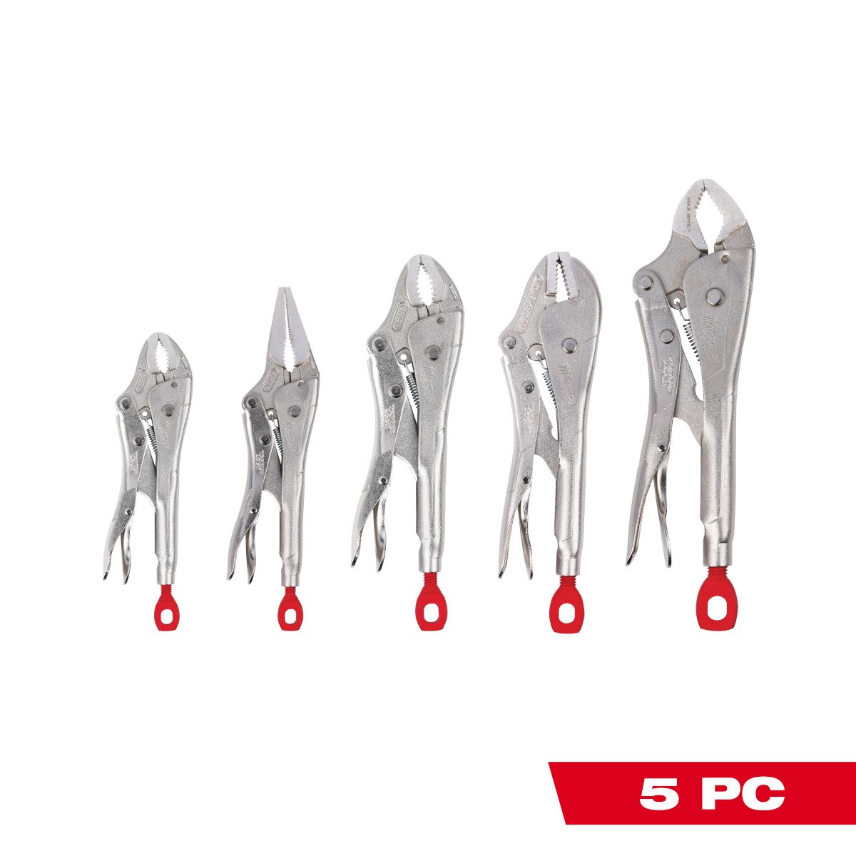 Milwaukee 48-22-3695 5Pc TORQUE LOCK™ Locking Pliers Kit - feature callout