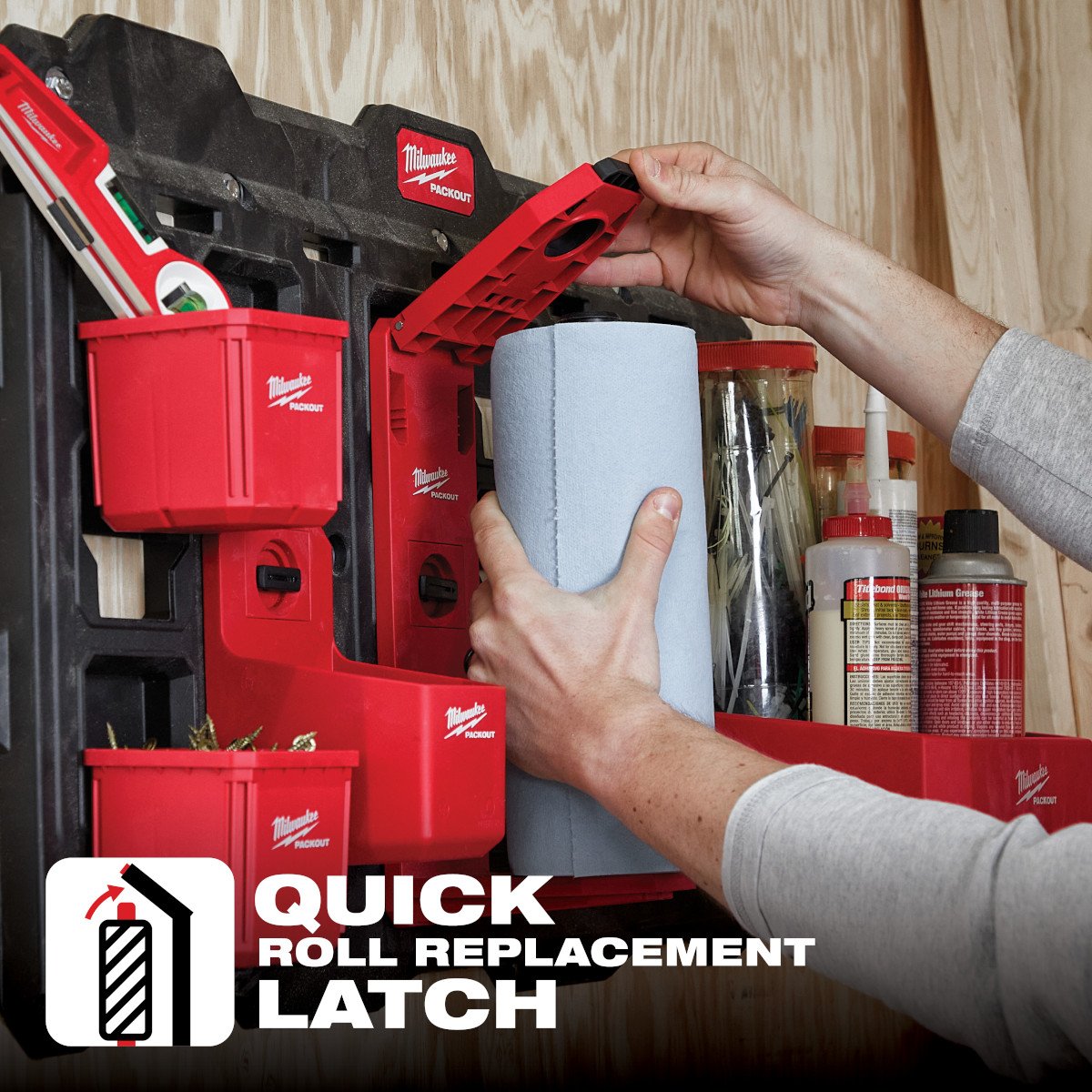 Milwaukee 48-22-8337 PACKOUT™ Roll Holder - feature callout