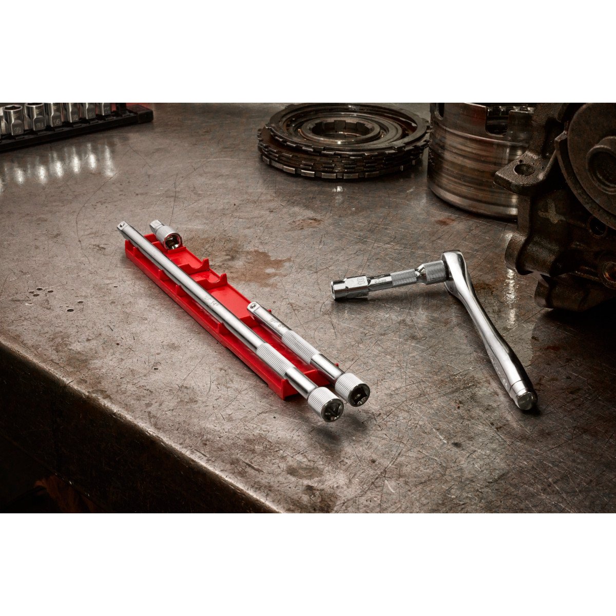 Milwaukee 48-22-9341 4pc 3/8” Drive Extension Set - in use