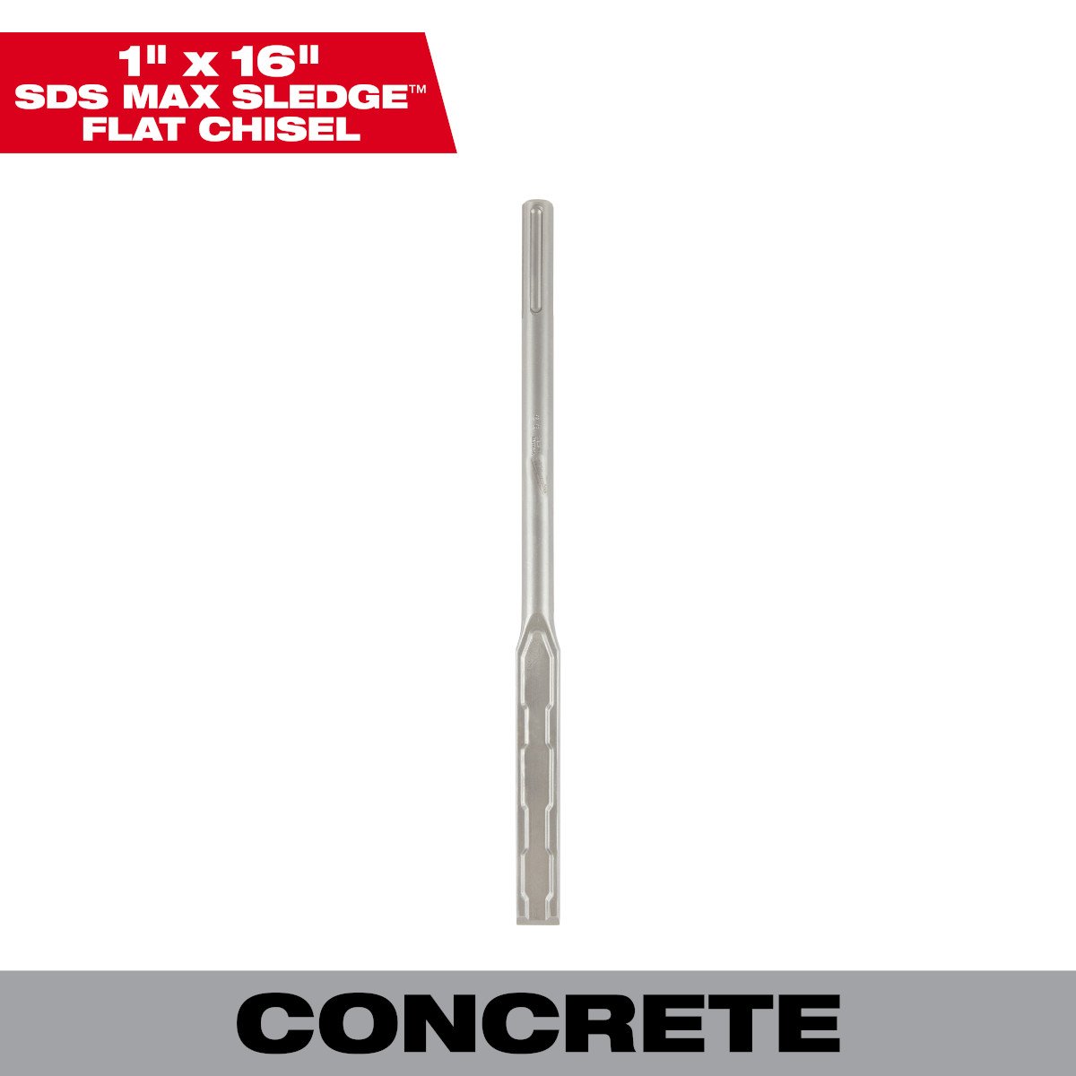 Milwaukee 48-62-4252 SDS MAX SLEDGE™ 1" X 16" Flat Chisel - feature callout