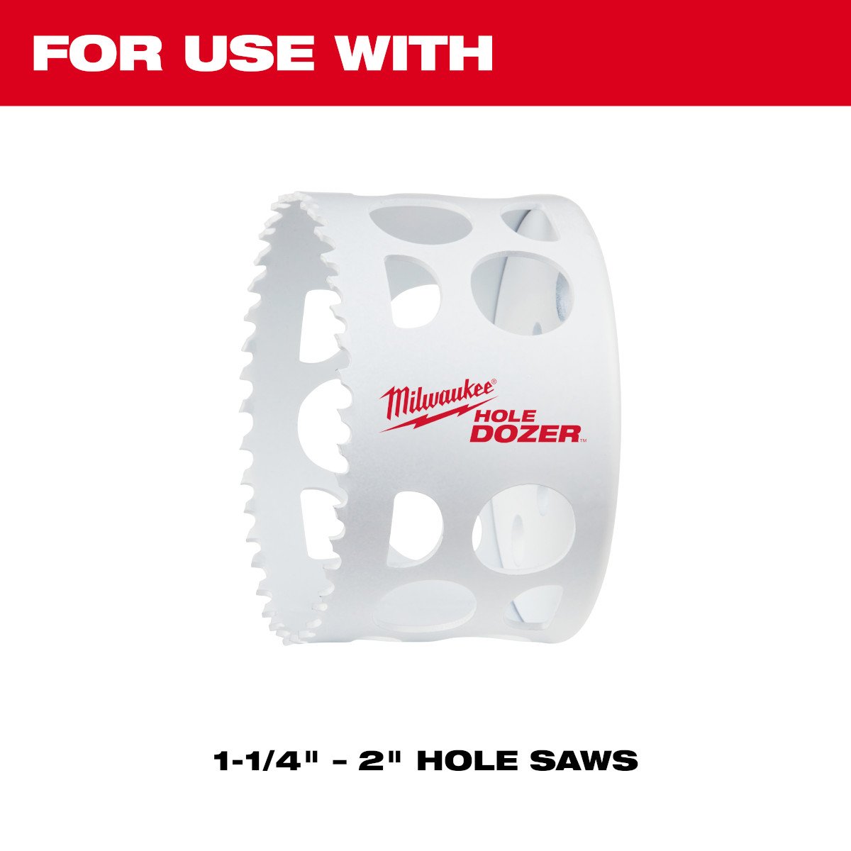 Milwaukee 49-56-7571 5PK Large Thread Adapters for QUIK-LOK™ Arbors - feature callout