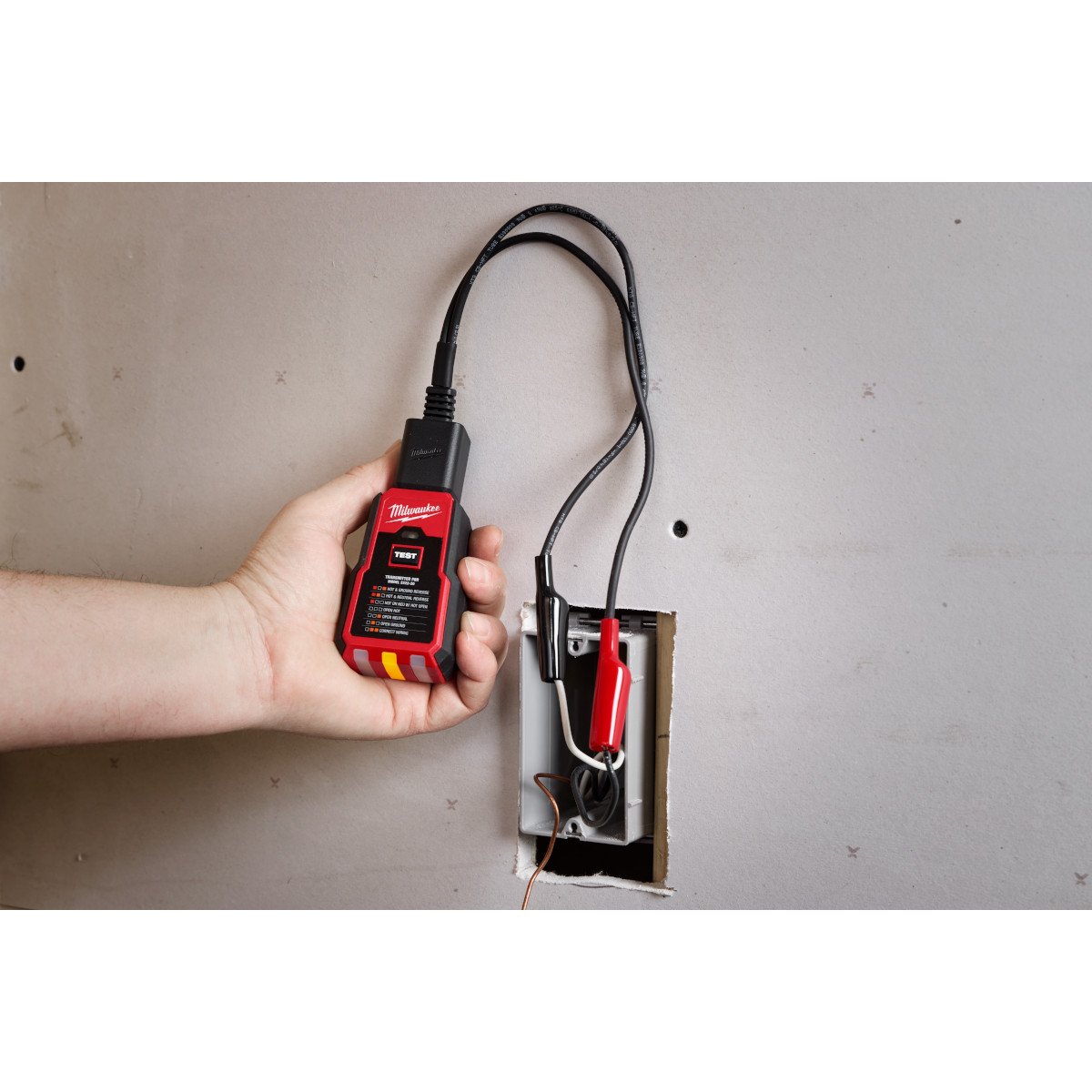 Milwaukee 49-77-1006 Circuit Breaker Finder Accessory Kit - in use