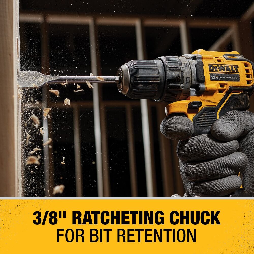 DEWALT DCD701F2 XTREME 12V MAX BRUSHLESS 3/8 IN. CORDLESS DRILL/DRIVER KIT - feature callout