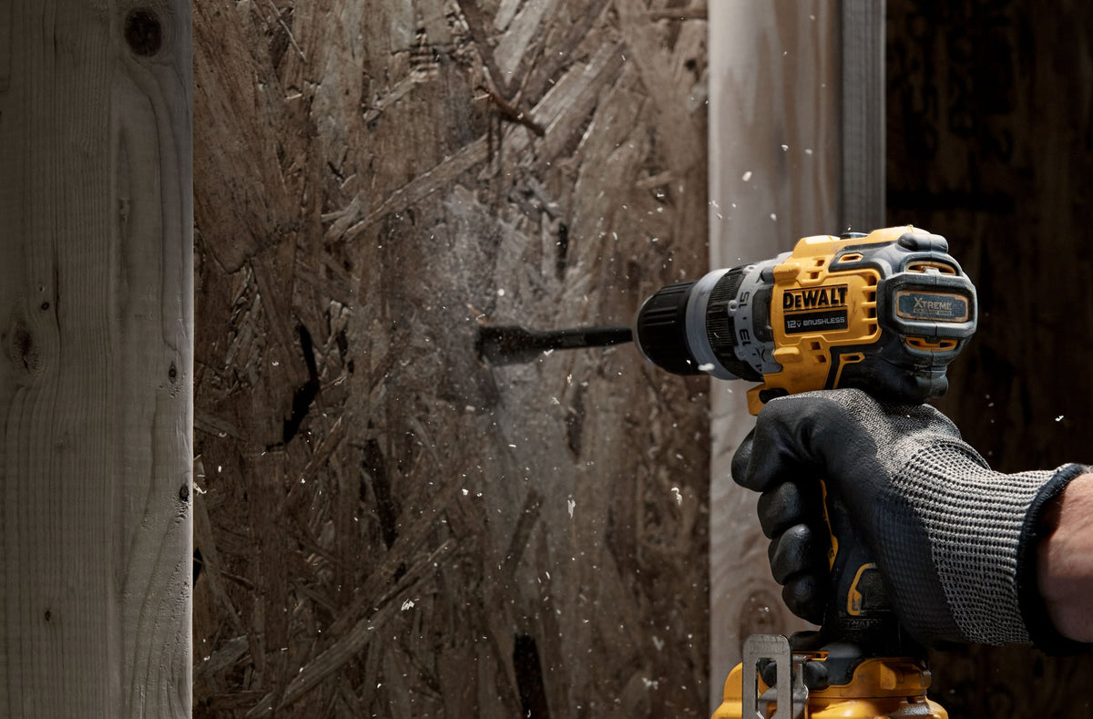 DEWALT DCD703F1 XTREME™ 12V MAX* BRUSHLESS CORDLESS 5-IN-1 DRILL/DRIVER KIT - in use